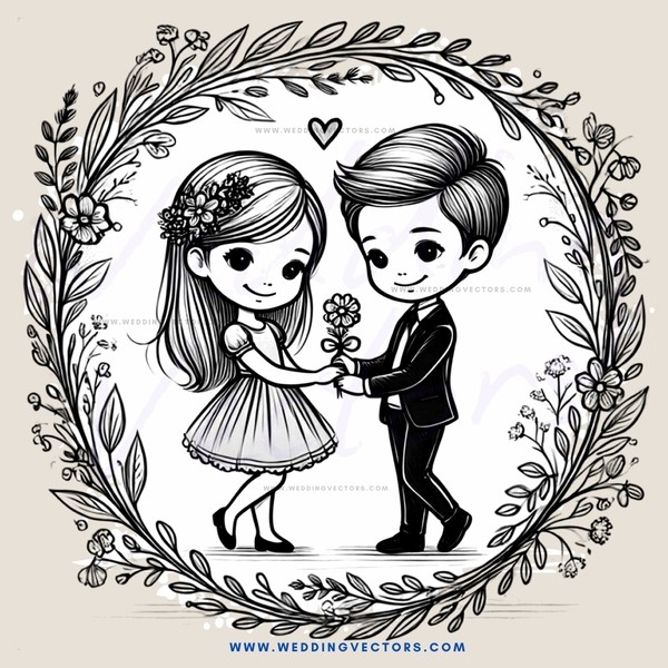 two people in a wedding ring