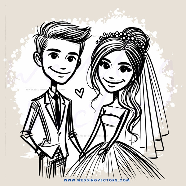 a couple's portrait in black and white