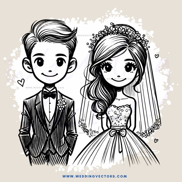 wedding couple smiling posing for picture