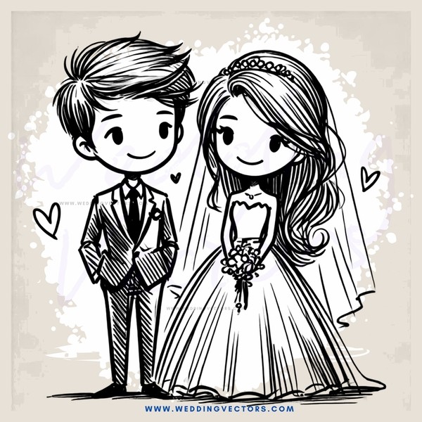 a bride and groom preparing to get married
