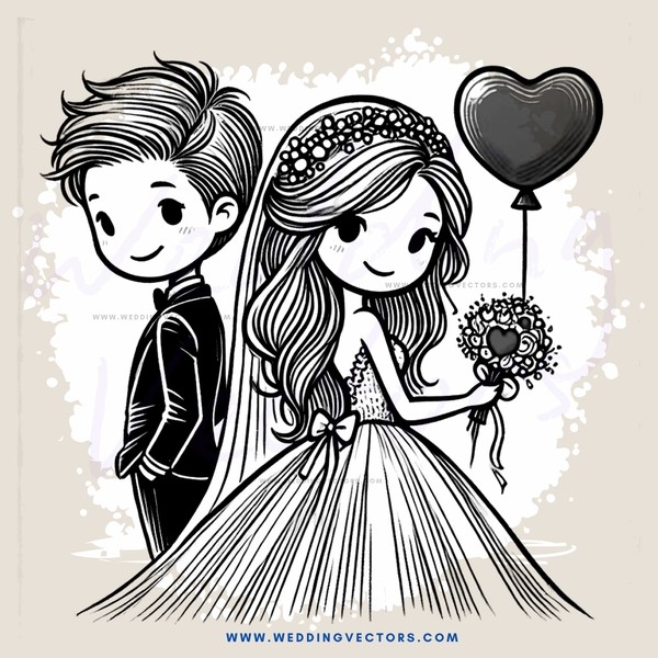 wedding bride and groom