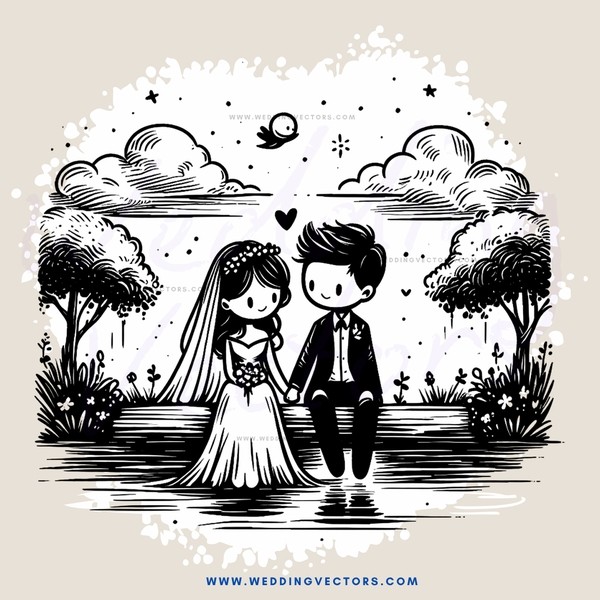 couple in black and white engagement picture
