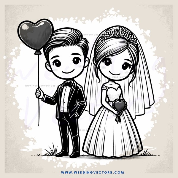 the wedding couple