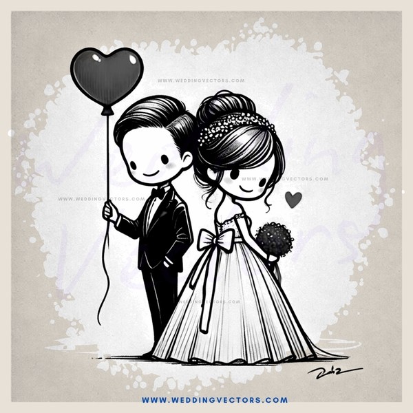 a couple holding a heart balloon