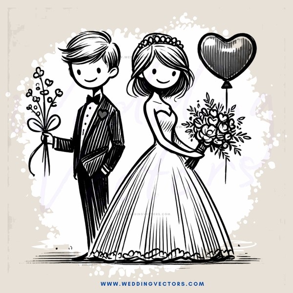 the bride and groom