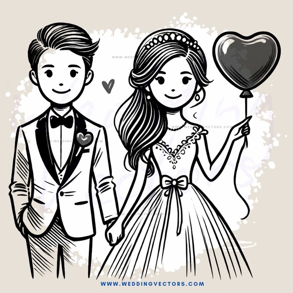 a couple posing for their picture at a wedding
