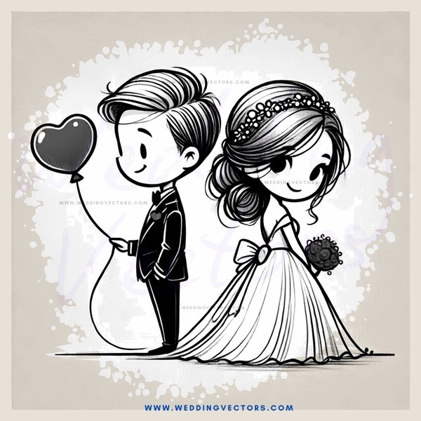 wedding cartoon