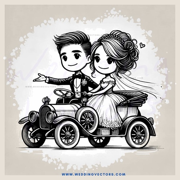 a couple in vintage black and white photo