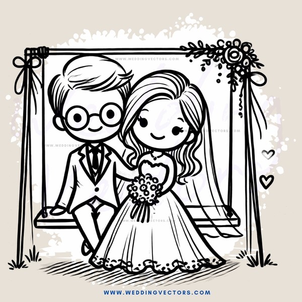 couple in wedding photo booth