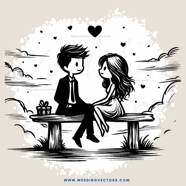 boy and girl on bench