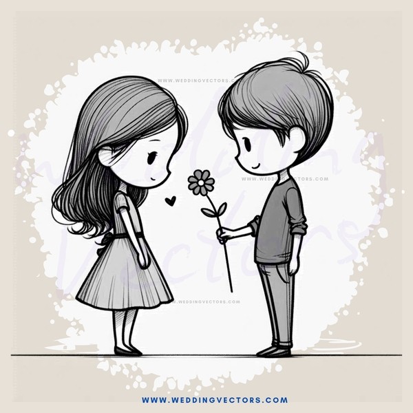 two kids holding flowers and smiling