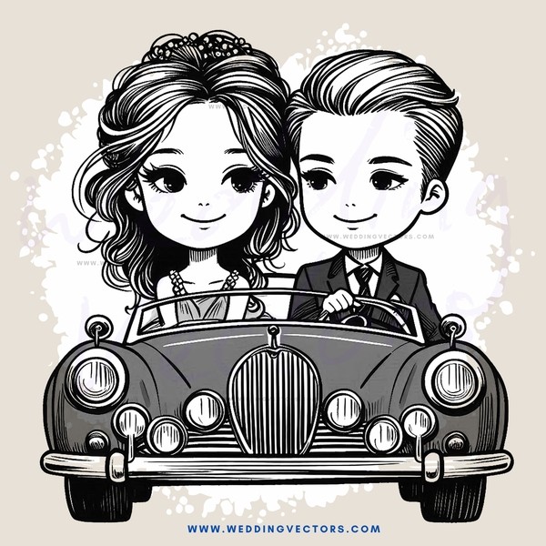 a couple in a car together