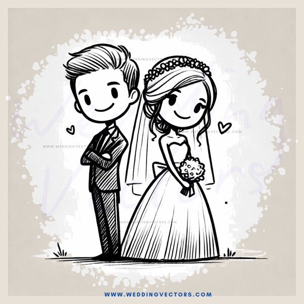 the newlyweds hug as they stand in their garden