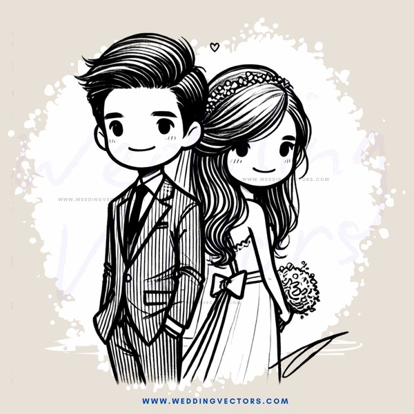 engagement picture for couple with bride and groom suits