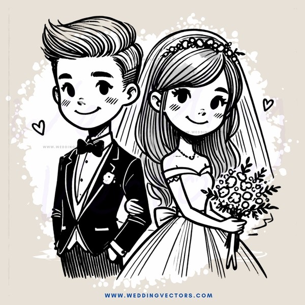 wedding cartoon