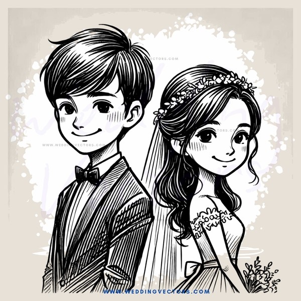the newlywed couple's joyful smile