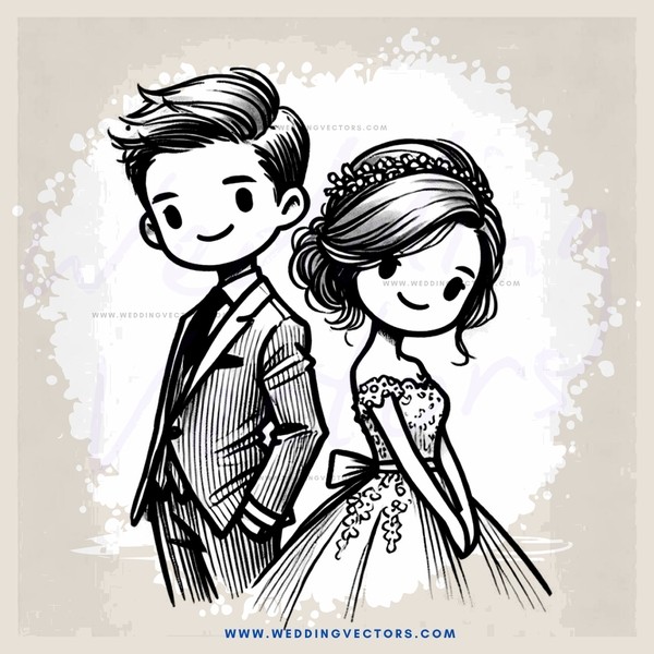 a man and woman in black and white