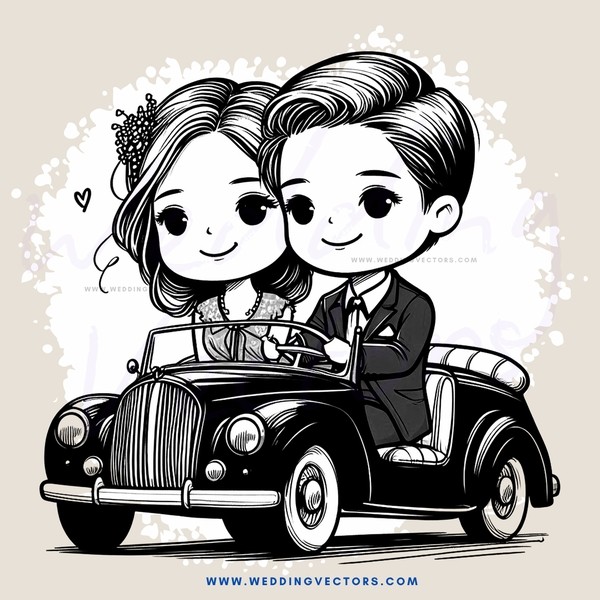 couple in car hugging each other