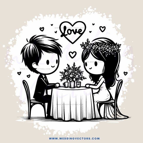 love on a dinner table