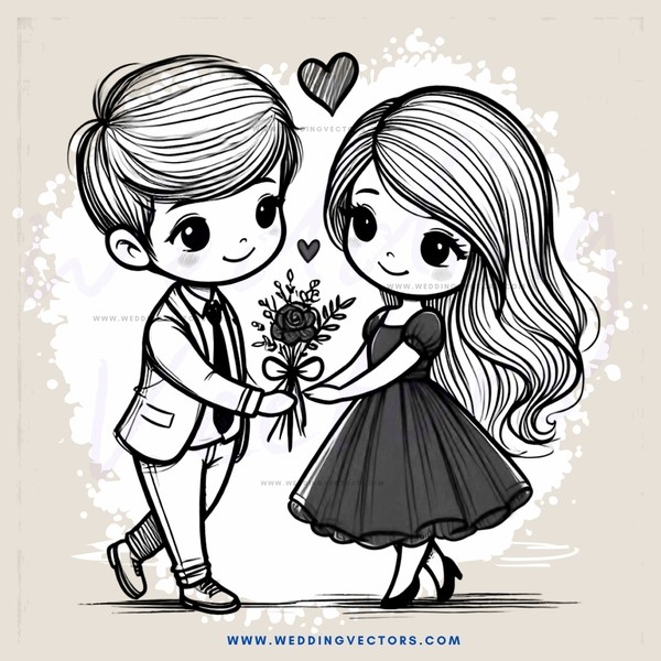 love story in black and white