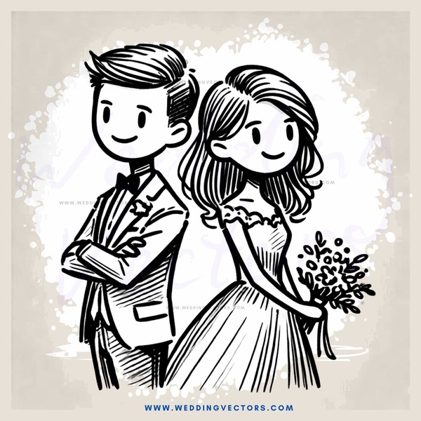 a couple holding hands and flowers