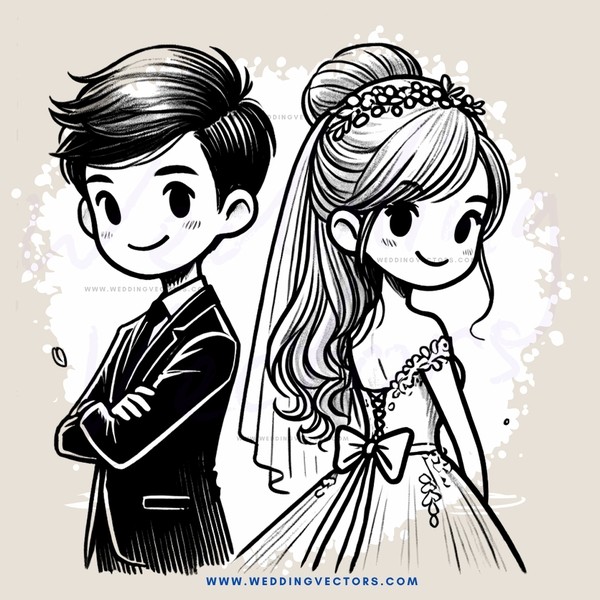the bride and groom