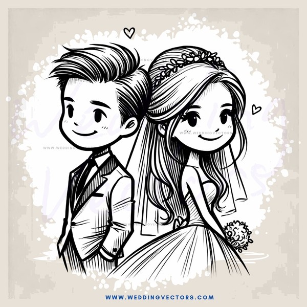a couple in black and white