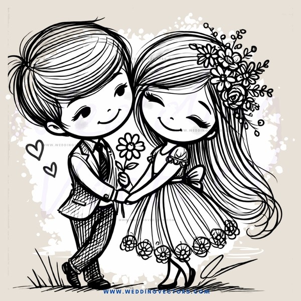 the young couple embrace in their garden