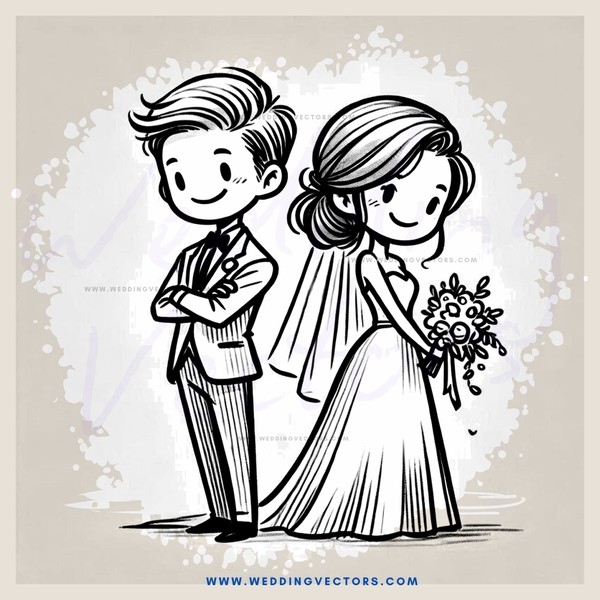 engaged couple holding flowers and smiling