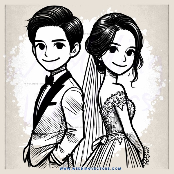 the bride and groom
