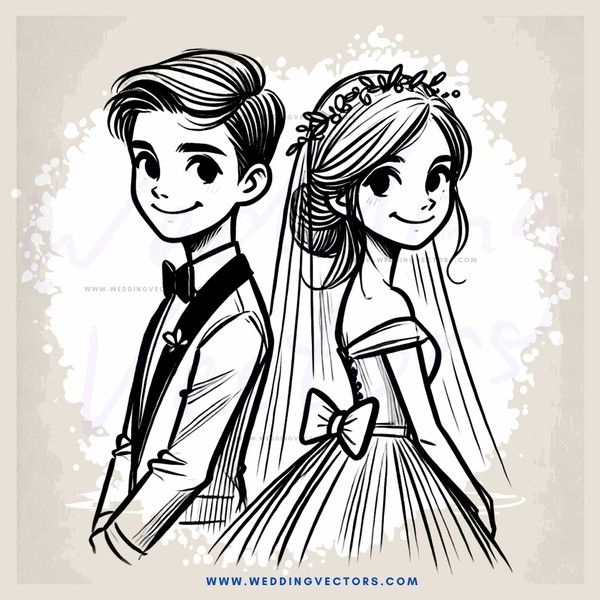 a couple portrait in black and white