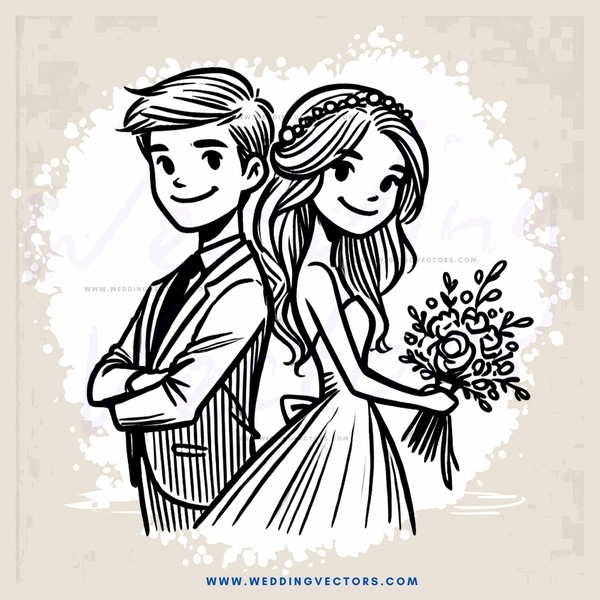 a couple holding hands and flowers