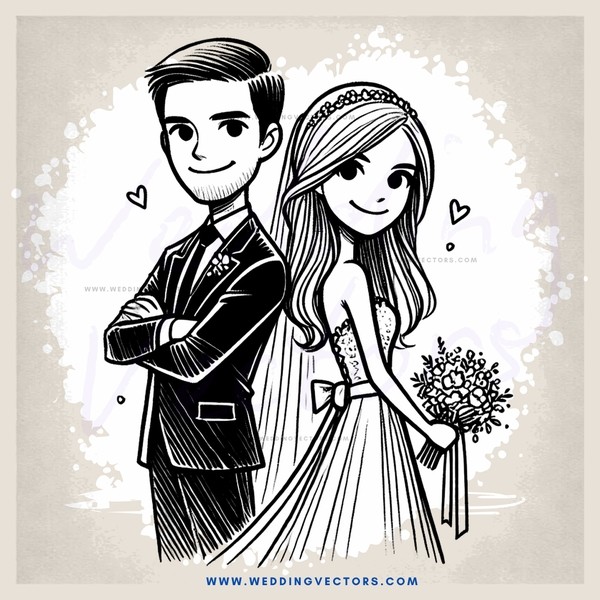 a couple holding hands and flowers