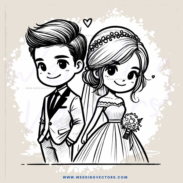 wedding picture of two people