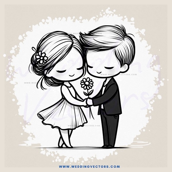a couple embracing in black and white