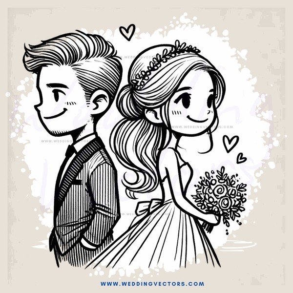 man and woman clip art