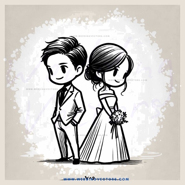 a boy and girl stand together