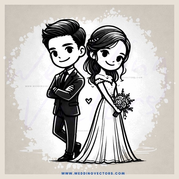 a young couple standing together