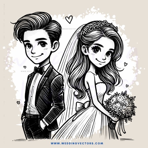 a couple celebrating their wedding day