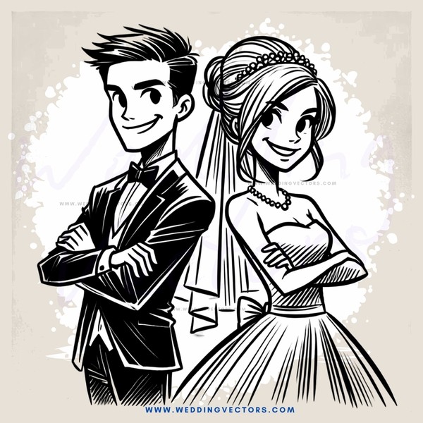 a couple smiling for their picture