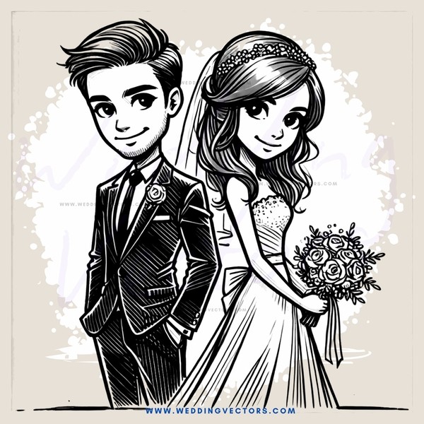 a groom and bride