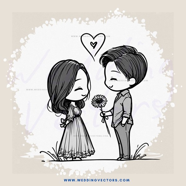 boy and girl standing next to each other