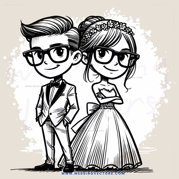 two people posing for a picture with glasses on their faces