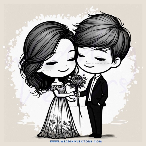 a couple holding hands and flowers
