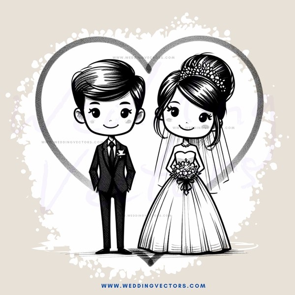 a bride and groom's picture