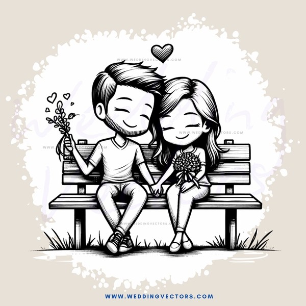 a couple sitting on a bench