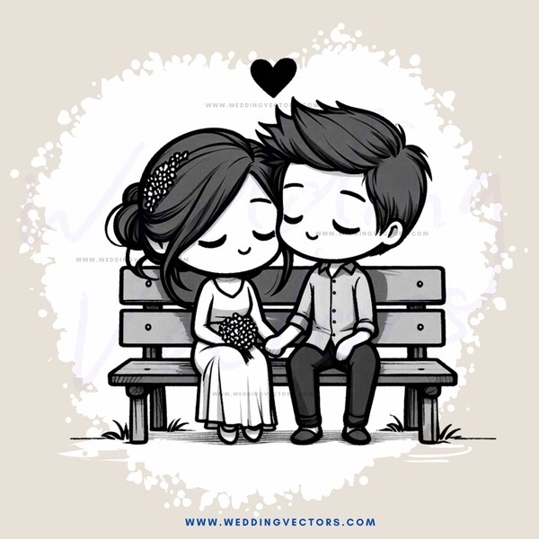 lovers on bench