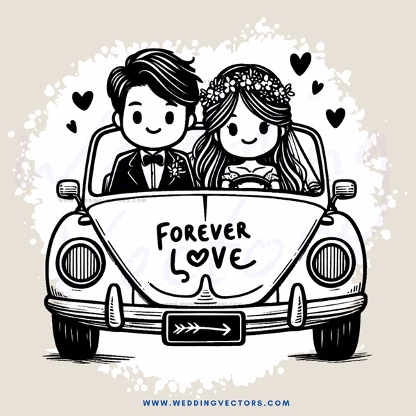 forever love couple in car
