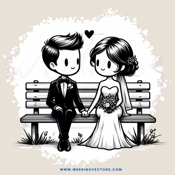 a man and woman sitting on a bench