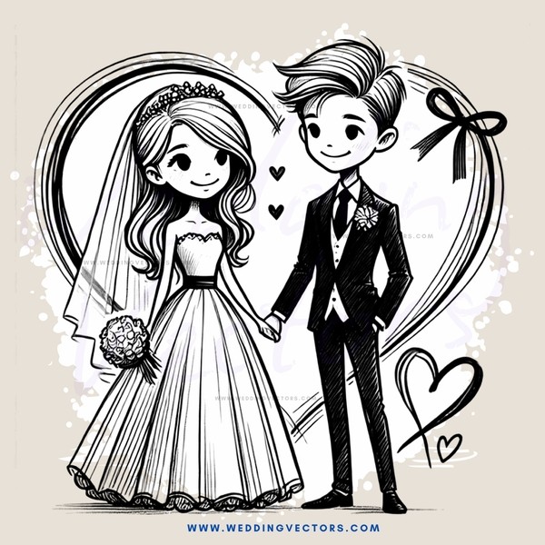 the wedding couple